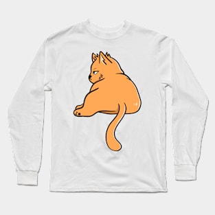 Orange Cat Long Sleeve T-Shirt